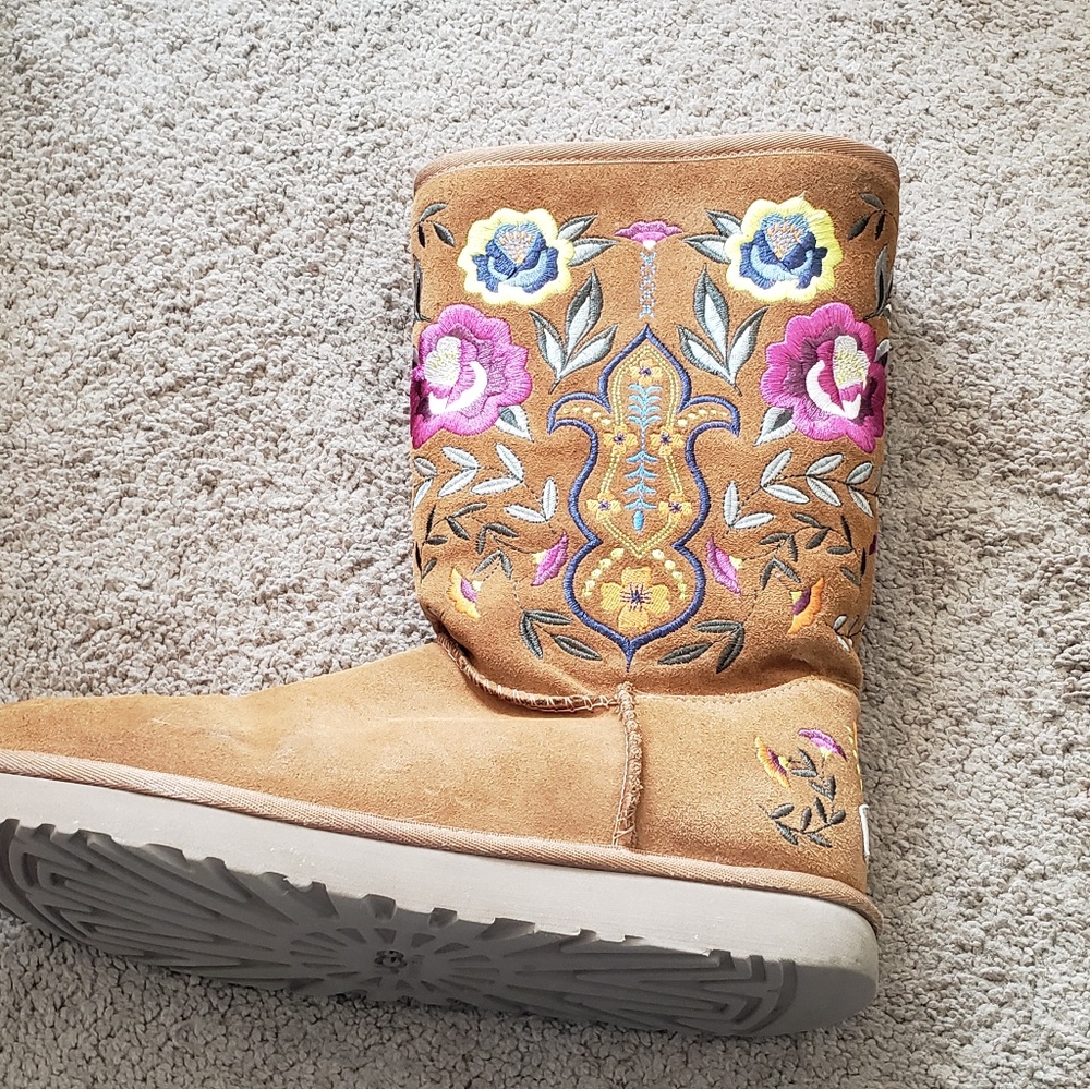 Embroidered Ugg Boots